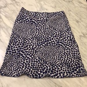 💙 Gorgeous Prada skirt sz 42 100% silk navy